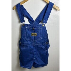 Vintage Deadstock Washington Dee Cee Overall Shorts Blue Size 9 Made in USA